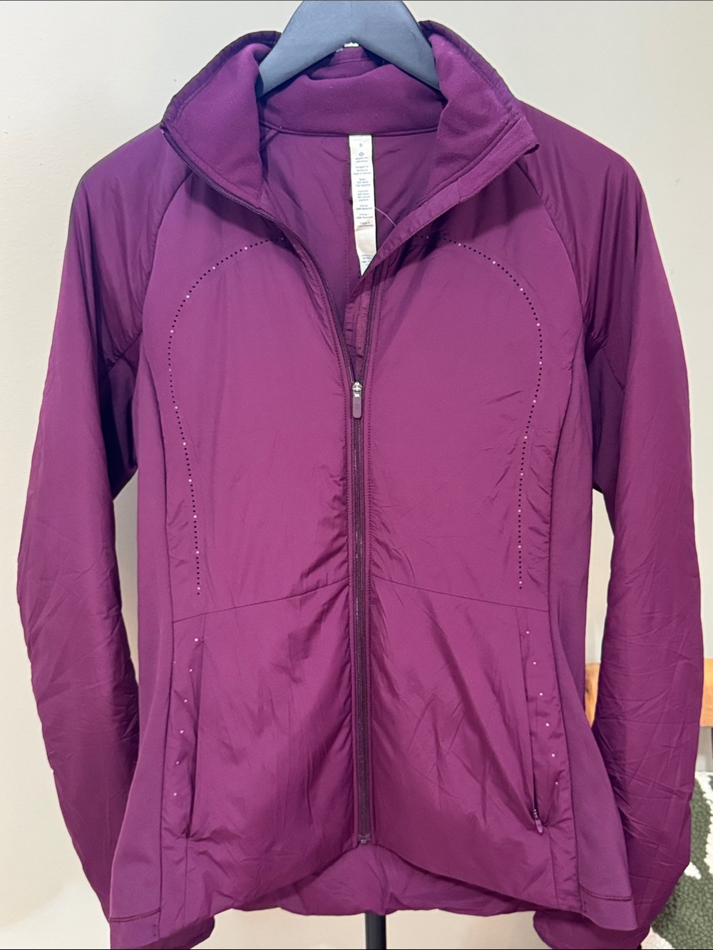 Lululemon ‎ Purple Lightweight Primaloft Jacket Size 8
